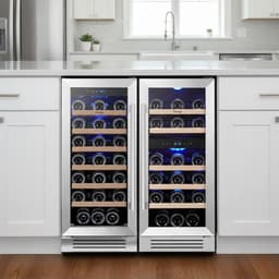 YEEGO 30-in W 61 -Bottles Triple Zone Wine Cooler Built-In/Freestanding | Fridge.com