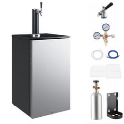Single Tap Kegerator Refrigerator  163L 5.8 cu.ft Large Capacity Draft Beer Dispenser  Imitation Stainless Steel Door  Home Bar, Parties, Commercia | Fridge.com