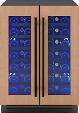 Zephyr - Presrv 24 in. 42-Bottle Convertible 5.2 cu ft. Dual Zone Wine Cooler - Panel Ready + Glass | Fridge.com