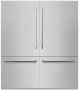 ZLINE 72 Inch Built In Counter Depth French Door Refrigerator GRBITSN72 | Fridge.com