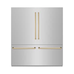 ZLINE 72 Inch Autograph 72" Built In Counter Depth French Door Refrigerator GRBITZ30472G | Fridge.com