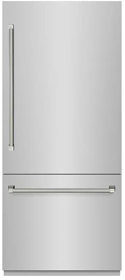 ZLINE 36 Inch Autograph 36" Built In Counter Depth Bottom Freezer Refrigerator GRBITZ30436KPN | Fridge.com
