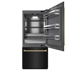 ZLINE 36 Inch Autograph 36" Built In Counter Depth Bottom Freezer Refrigerator GRBITZBS36CB | Fridge.com
