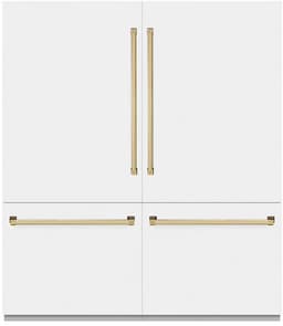 ZLINE 72 Inch Autograph 72" Built In Counter Depth French Door Refrigerator GRBITZWM72G | Fridge.com