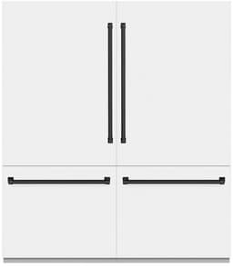 ZLINE 72 Inch Autograph 72" Built In Counter Depth French Door Refrigerator GRBITZWM72MB | Fridge.com