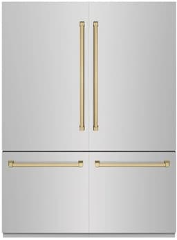 ZLINE 60 Inch Autograph 60" Built In Counter Depth French Door Refrigerator GRBIVZ30460CB | Fridge.com