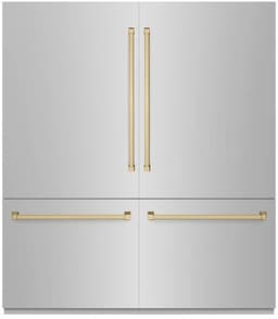 ZLINE 72 Inch Autograph 72" Built In Counter Depth French Door Refrigerator RBITZ30472CB | Fridge.com