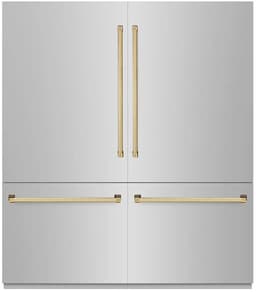 ZLINE 72 Inch Autograph 72" Built In Counter Depth French Door Refrigerator RBITZ30472G | Fridge.com