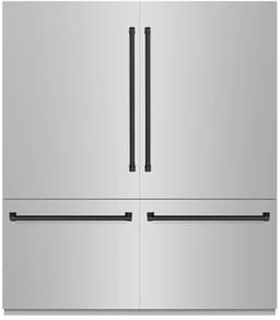 ZLINE 72 Inch Autograph 72" Built In Counter Depth French Door Refrigerator RBITZ30472MB | Fridge.com