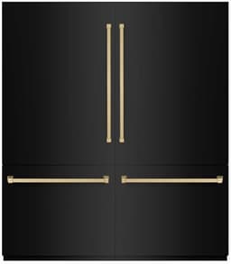 ZLINE 72 Inch Autograph 72" Built In Counter Depth French Door Refrigerator RBITZBS72CB | Fridge.com