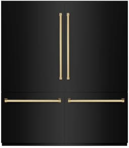 ZLINE 72 Inch Autograph 72" Built In Counter Depth French Door Refrigerator RBITZBS72G | Fridge.com