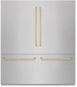 ZLINE 72 Inch Autograph 72" Built In Counter Depth French Door Refrigerator RBITZSN72CB | Fridge.com