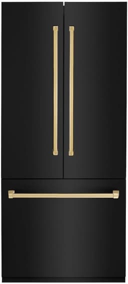 ZLINE 36 Inch Autograph 36" Built In Counter Depth French Door Refrigerator RBIVZBS36G | Fridge.com