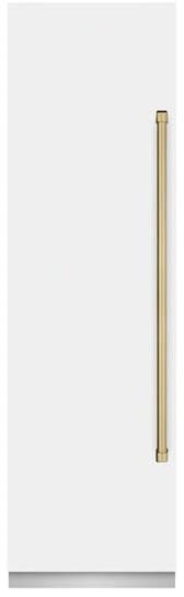 ZLINE Autograph Edition 24 in. 12.4 cu. ft. Column Freezer With Graphite Gray Interior And Champagne Bronze Accents | Fridge.com