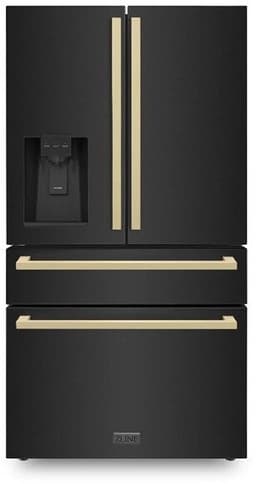 ZLINE 36 Inch Autograph 36" Counter Depth French Door Refrigerator RFMZW36BSFCB | Fridge.com