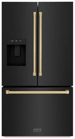 ZLINE 36 Inch Autograph 36" French Door Refrigerator RSMZW36BSCB | Fridge.com