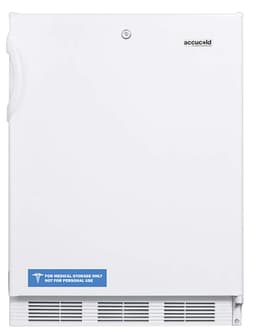 Summit Appliance FF7LWBIADA Accucold 24" Wide Built-In All-Refrigerator, 5.5 cu.ft Capacity, ADA Compliant, Factory Installed Lock, Automatic Defrost, Adjustable Shelves, Adjustable Thermostat | Fridge.com
