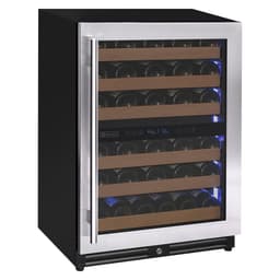 Allavino Reserva Series 51 Bottle Dual Zone Undercounter Wine Refrigerator Cooler With Stainless Steel Door - Right Hinge | Fridge.com