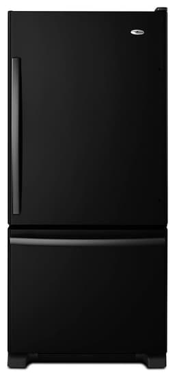 Amana - 30 in. Wide 18.5 cu. ft. Bottom-Freezer Refrigerator - Black | Fridge.com