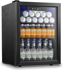 Antarctic Star Beverage Refrigerator Cooler 68 Can, Mini Fridge with Glass Door for Beer Drinks Wine,Freestanding Small Fridge with Electronic Temperature Control for Home and Bar,1.7 cu.ft | Fridge.com