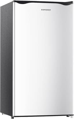 BANGSON Mini Fridge with Freezer, 3.2Cu.Ft, Single Door Small Refrigerator, Energy-Efficient, Low Noise, Mini fridge for Bedroom Dorm and Office, Silver | Fridge.com