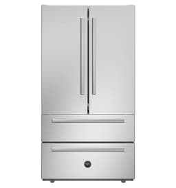 Bertazzoni 36" 22.5 Cubic Feet Energy Star Smudge-Resistant French Door Refrigerator With Water And Ice Dispenser | Fridge.com