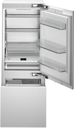Bertazzoni 30 Inch Built In Counter Depth Bottom Freezer Refrigerator REF30BMBZPNV | Fridge.com