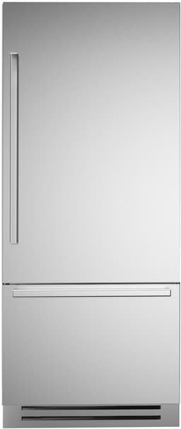Bertazzoni 36 Inch Master 36" Built In Bottom Freezer Refrigerator REF36BMBIXRT | Fridge.com