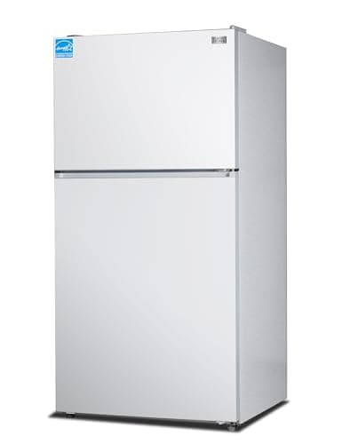 Black+Decker BLACK+DECKER 24 Cu. Ft. Top Mount Refrigerator with Freezer, 2 Door Fridge with Top Freezer and Adjustable Temperature Control, Full Size Kitchen Refrigerator, ENERGY STAR, BR2400JW, White | Fridge.com