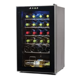 Black+Decker - 24 Bottle Wine Fridge, Compressor Cooling Wine Cooler Refrigerator With Interior Light - Black | Fridge.com