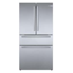 Bosch 800 Series B36CL80SNS 36 Inch Smart Freestanding Counter Depth 4 Door French Door Refrigerator with 20.5 cu. ft. Total Capacity in Stainless Steel (Bar Handle) | Fridge.com