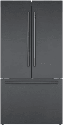 Bosch B36CT80SNB 36" 800 Series French Door Refrigerator with 20.8 cu. ft. Capacity, FarmFresh System, VitaFreshPro, LED Lighting and MultiAirFlow (Black Stainless Steel) | Fridge.com