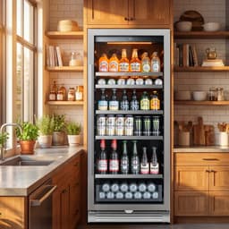 275L Right Swing Door Beverage Refrigerators & Coolers With Quiet Inverter System, Uv-Resistant Glass And LED Lighting | Fridge.com