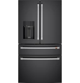Café CXE22DP3PD1 22.3 Cu. Ft. Matte Black Counter Depth French Door Refrigerator | Fridge.com