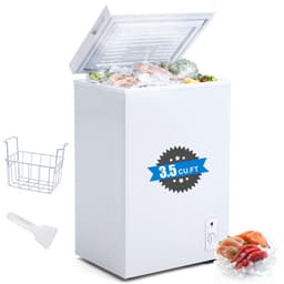 Clickoods 3.5 cu.ft Chest Freezer Small Deep Freezer With Adjustable Thermostat, Energy Efficient & Quiet Compact Freezer, Mini Freezer Or Refrigera | Fridge.com