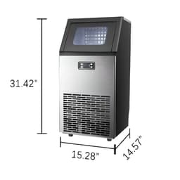 Cowsar 100 lb. Daily Production Cube Clear Ice Freestanding Ice Maker | Fridge.com