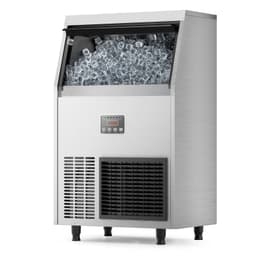 Iceorbit Commercial Ice Maker Machine 100lbs/24h, Under Counter Ice Maker With 33lbs Ice Storage, Air Cooled Stainless Steel Self Cleaning Freestandin | Fridge.com