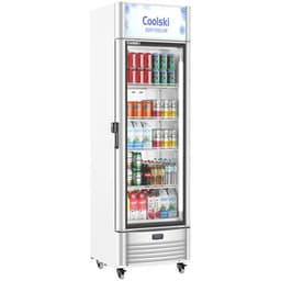 12.5 cu.ft. Commercial Merchandiser Refrigerator Glass Door Beverage Refrigerator And Cooler With LED Lighting And Adjustable Shelves For Restaurant C | Fridge.com