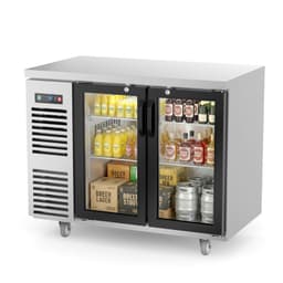 48 in. W 15.1 cu. ft.Under Height Back Bar Cooler Commercial Refrigerator With Glass Door In Stainless Steel | Fridge.com