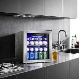 Electactic 1.3 cu.ft 12-Bottle Wine Cooler Refrigerator With Stainless Steel Glass Door,41-60f Smart Temperature Control, Quiet Compressor & Uv Glass | Fridge.com