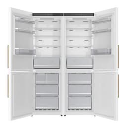 Forno Appliances - Custodia 20.6 cu. ft. 48" Counter-Depth Side-By-Side Refrigerator Pair With Ice Maker And Total No Frost - White | Fridge.com