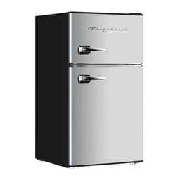 Frigidaire 3.2-cu ft. 2-Door Retro Compact Refrigerator With Freezer, Platinum Design With Chrome Trim | Fridge.com