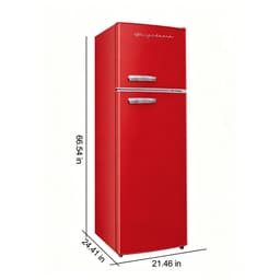 Frigidaire 10 cu. ft. Top Mount Retro Refrigerator, Apartment Size Compact Fridge, Red | Fridge.com