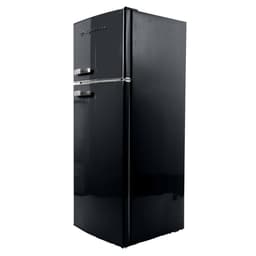 Frigidaire EFR753 Retro Apartment Size Refrigerator with Top Freezer - 2 Door Fridge with 7.5 Cu Ft of Storage Capacity, Adjustable Spill-Proof Shelves, Door & Crisper Bins, Black | Fridge.com