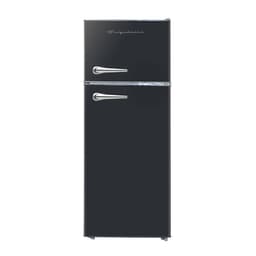 Frigidaire EFR786 Retro Apartment Size Refrigerator with Top Freezer - 2 Door Fridge with 7.5 Cu Ft of Storage Capacity, Adjustable Spill-Proof Shelves, Door & Crisper Bins, Black | Fridge.com