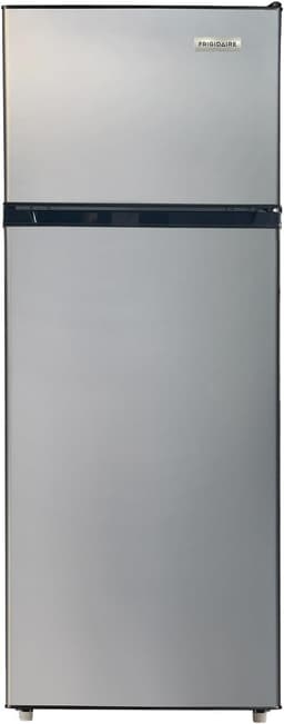 Frigidaire, 2 Door Apartment Size Refrigerator with Freezer, 7.5 cu ft, Adjustable Spill-Proof Shelves, Crisper Bins, Platinum Silver, Garage Ready | Fridge.com