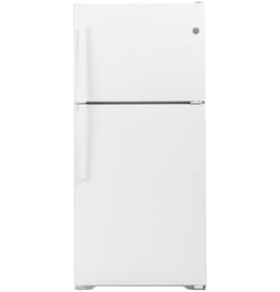 GE® Energy Star® 19.2 cu. ft. Top-Freezer Refrigerator In White Size 66.375 H X 29.75 W X 34.5 D | GTE19JTNRWW | Fridge.com