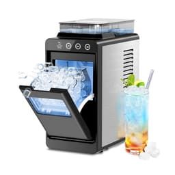 Portable Countertop Ice Maker External Water Tank 8 Cubes/6 Mins 26 lbs/24Hrs Self-Cleaning Quiet Compact For Home RV Camping | Fridge.com