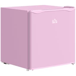 HOMCOM Mini Freezer Countertop, 1.1 Cu.Ft Compact Upright Freezer with Removable Shelves, Reversible Door for Home, Dorm, Apartment and Office, Pink | Fridge.com