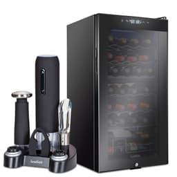 Ivation 16.9'' 28 Bottle Single Zone Freestanding Wine Refrigerator With 5-Piece Wine Gift Set | Fridge.com